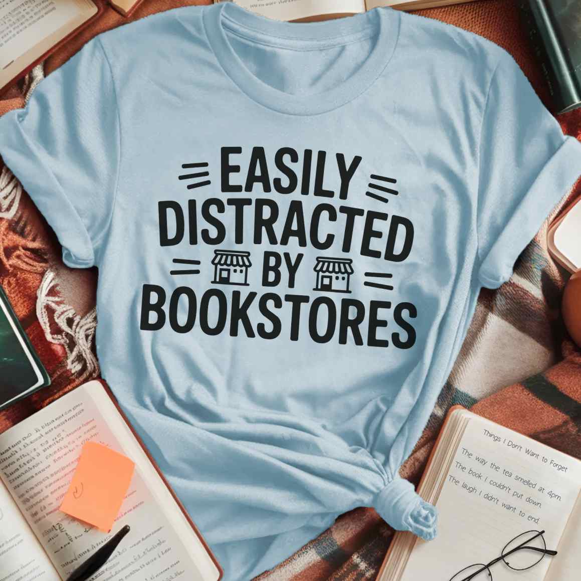Distracted By Bookstores T-Shirt
