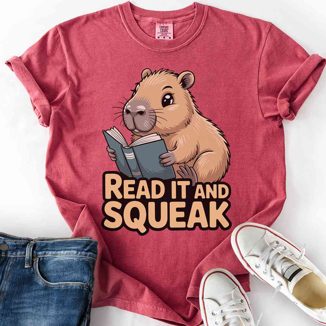 Capybara Read and Squeak T-Shirt