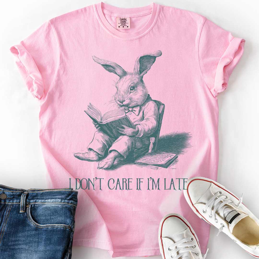 Don't Care if Late Rabbit T-Shirt
