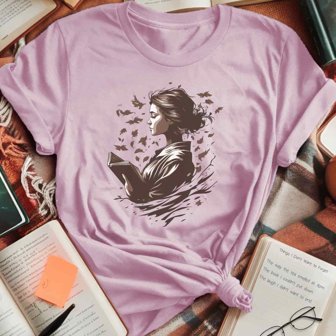 Autumn Breeze Reader T-Shirt