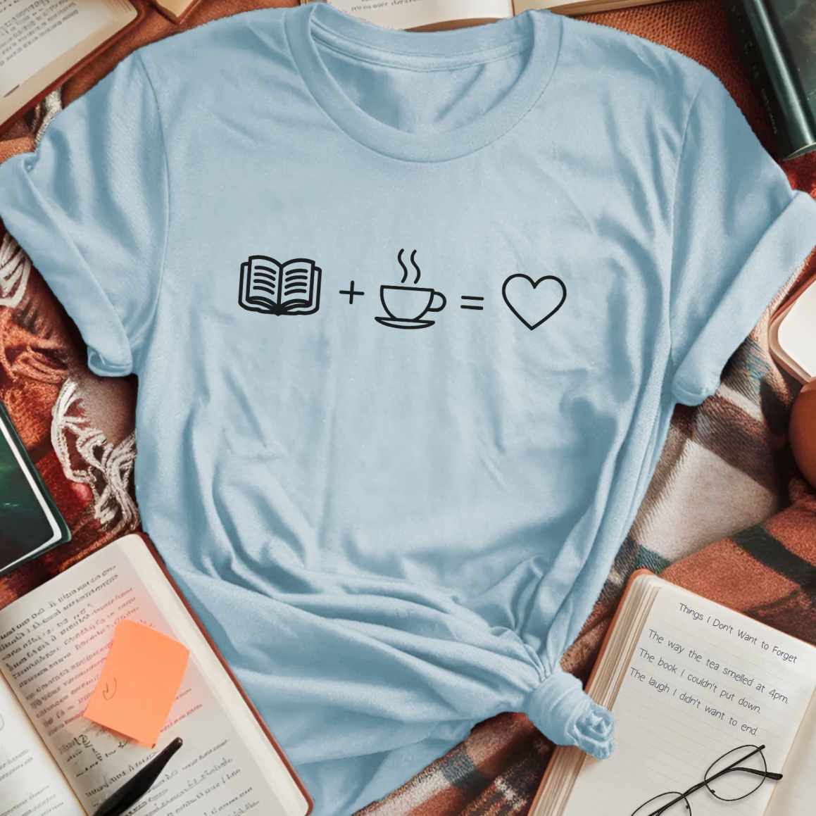 Book + Coffee = Love T-Shirt