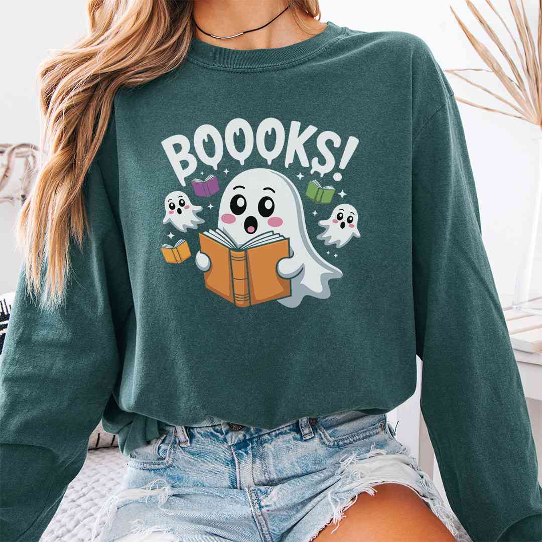 Book Ghosts Long Sleeve Shirt
