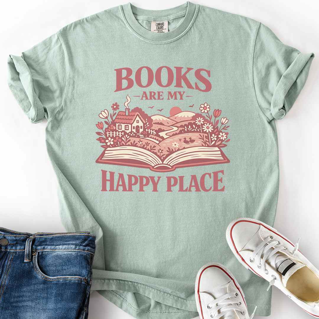 Books Happy Place T-Shirt