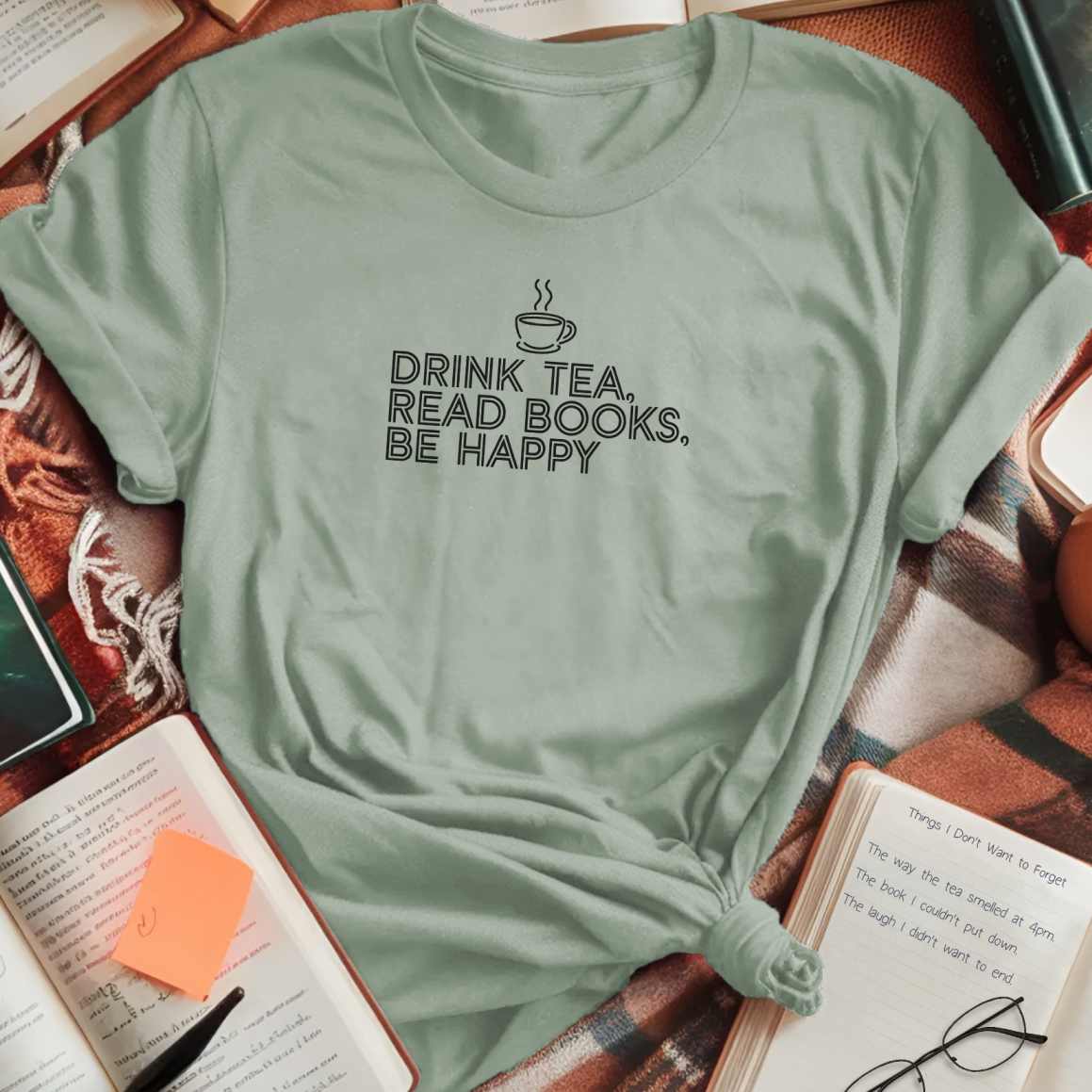 Drink Tea Read Books T-Shirt
