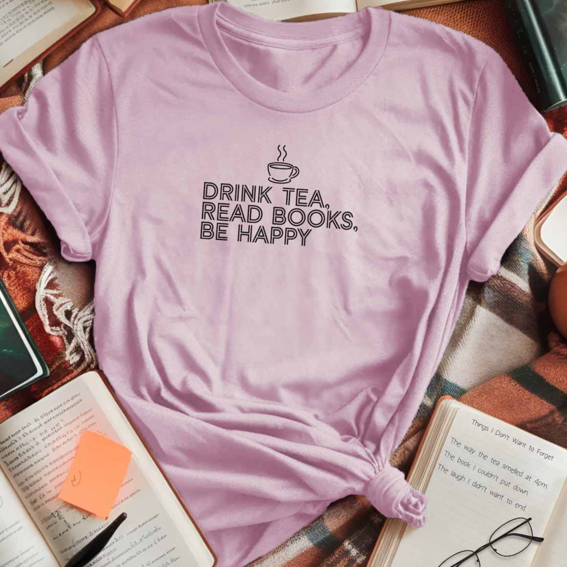 Drink Tea Read Books T-Shirt