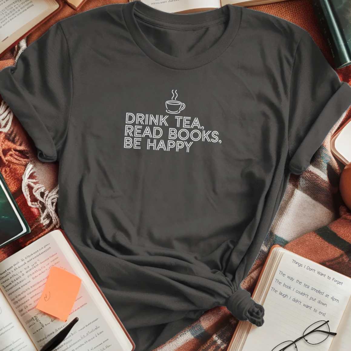 Drink Tea Read Books T-Shirt
