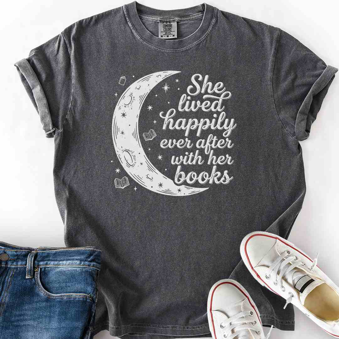Happily Ever After With Books T-Shirt
