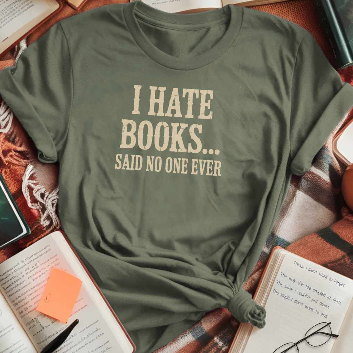 I Hate Books T-Shirt