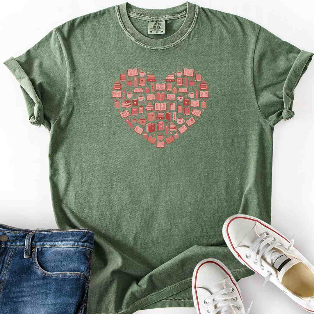 Heart Full Of Books T-Shirt