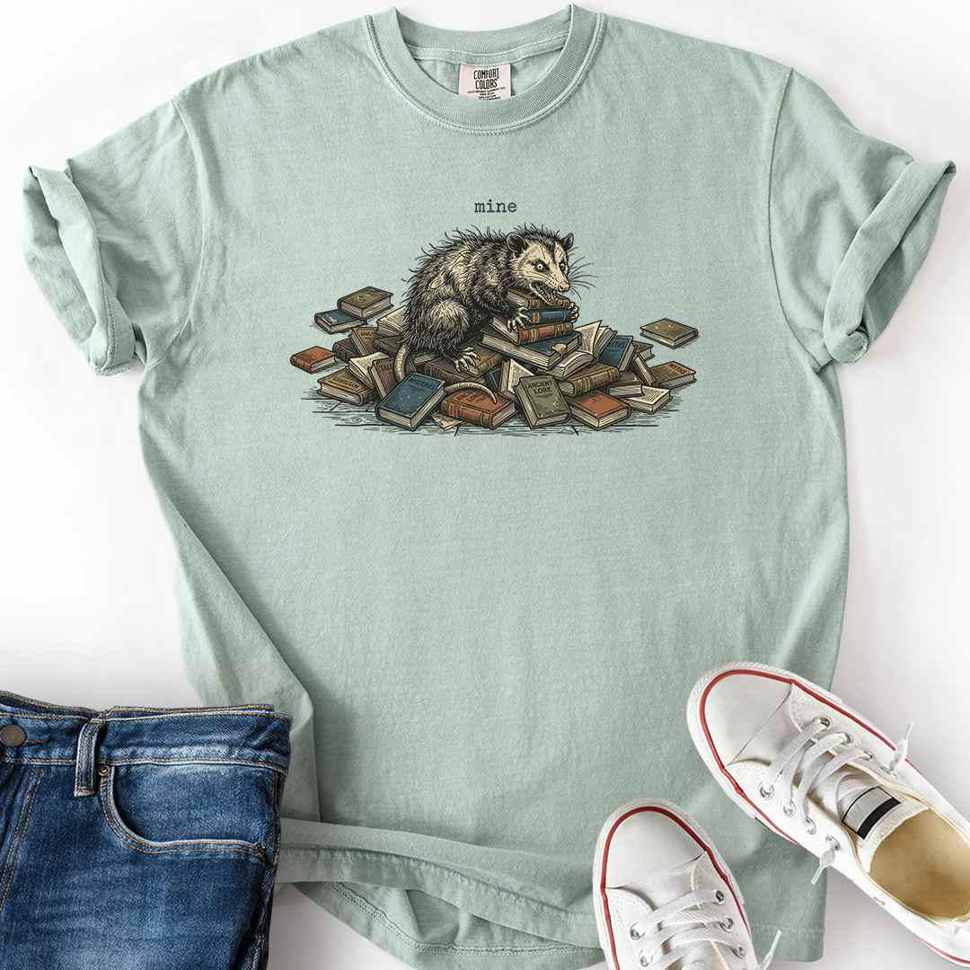 Opossum Book Hoarder T-Shirt