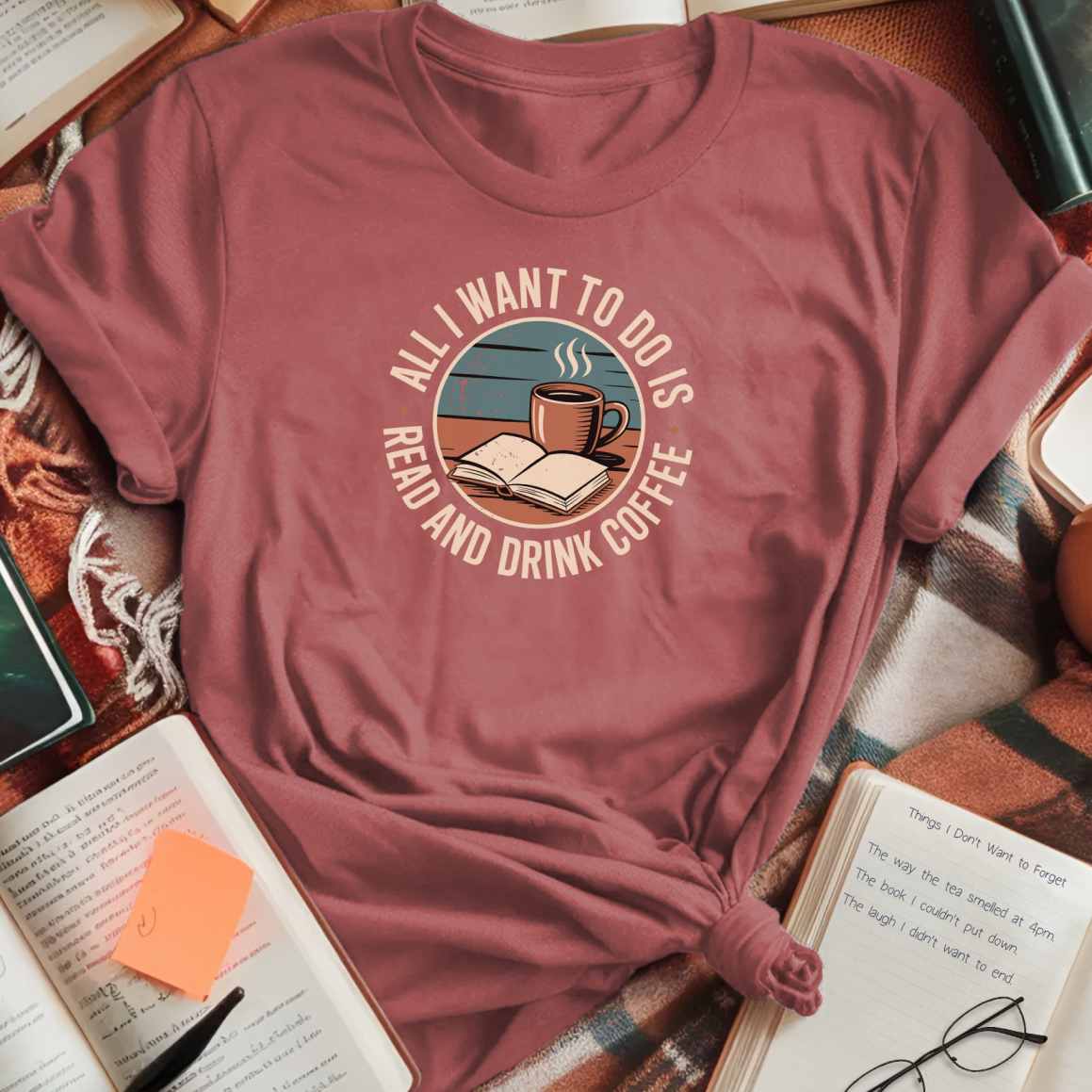 I Want to Read and Drink Coffee T-Shirt