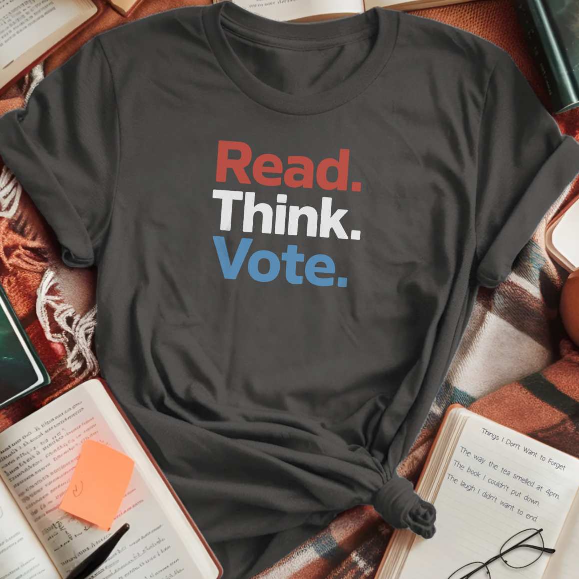 Read Think Vote T-Shirt