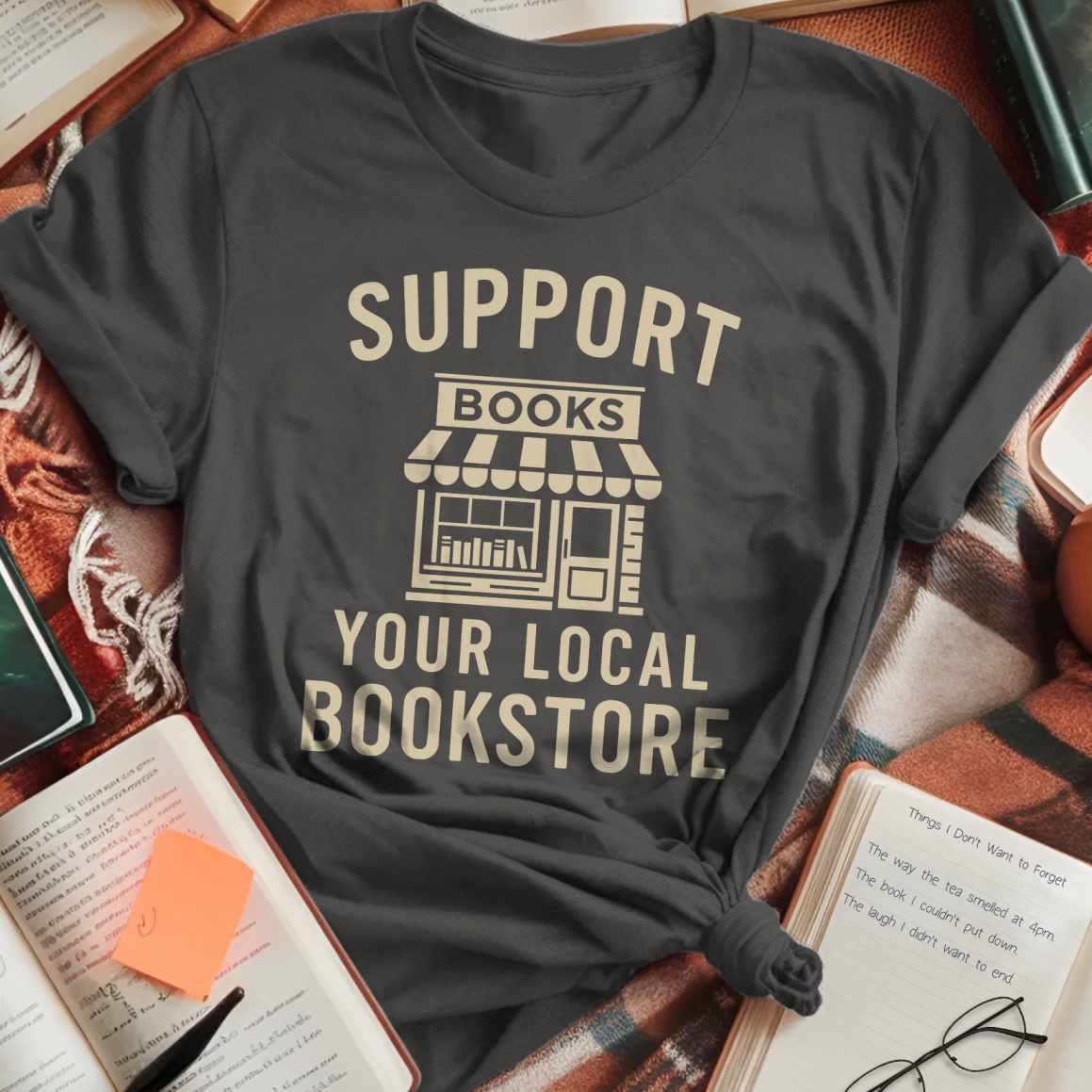 Support Local Bookstore T-Shirt