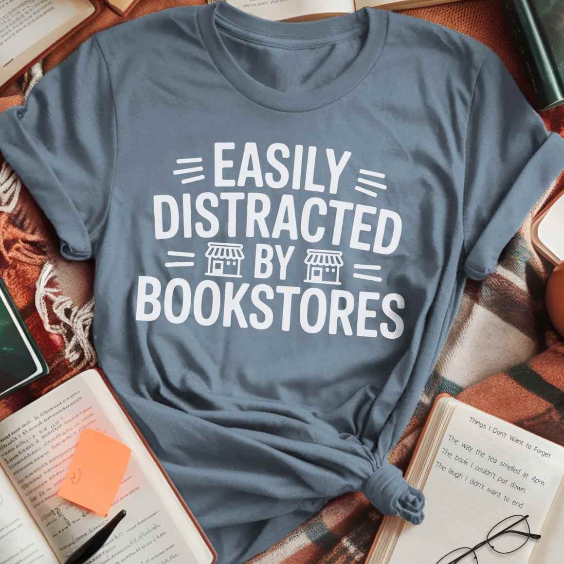 Distracted By Bookstores T-Shirt
