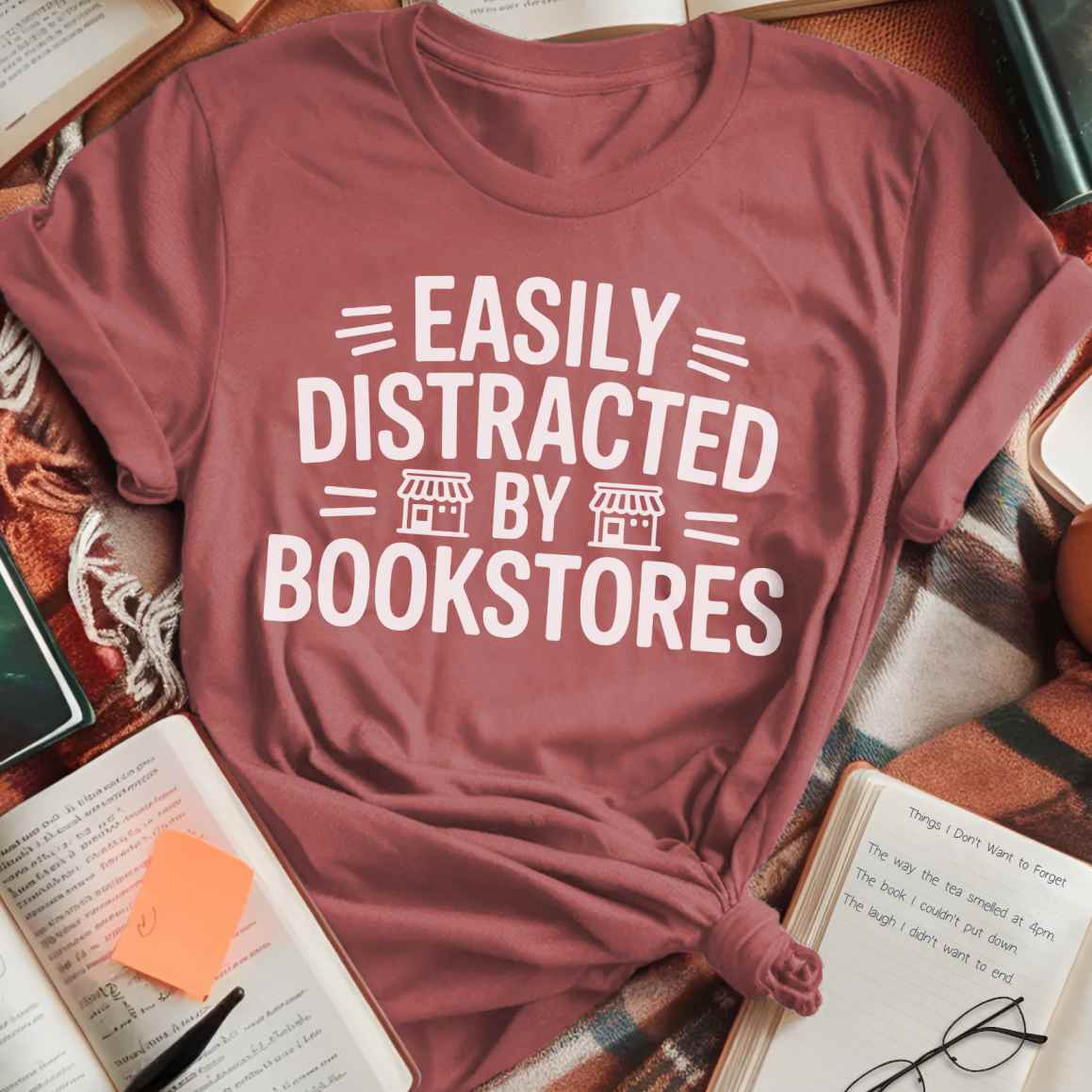 Distracted By Bookstores T-Shirt