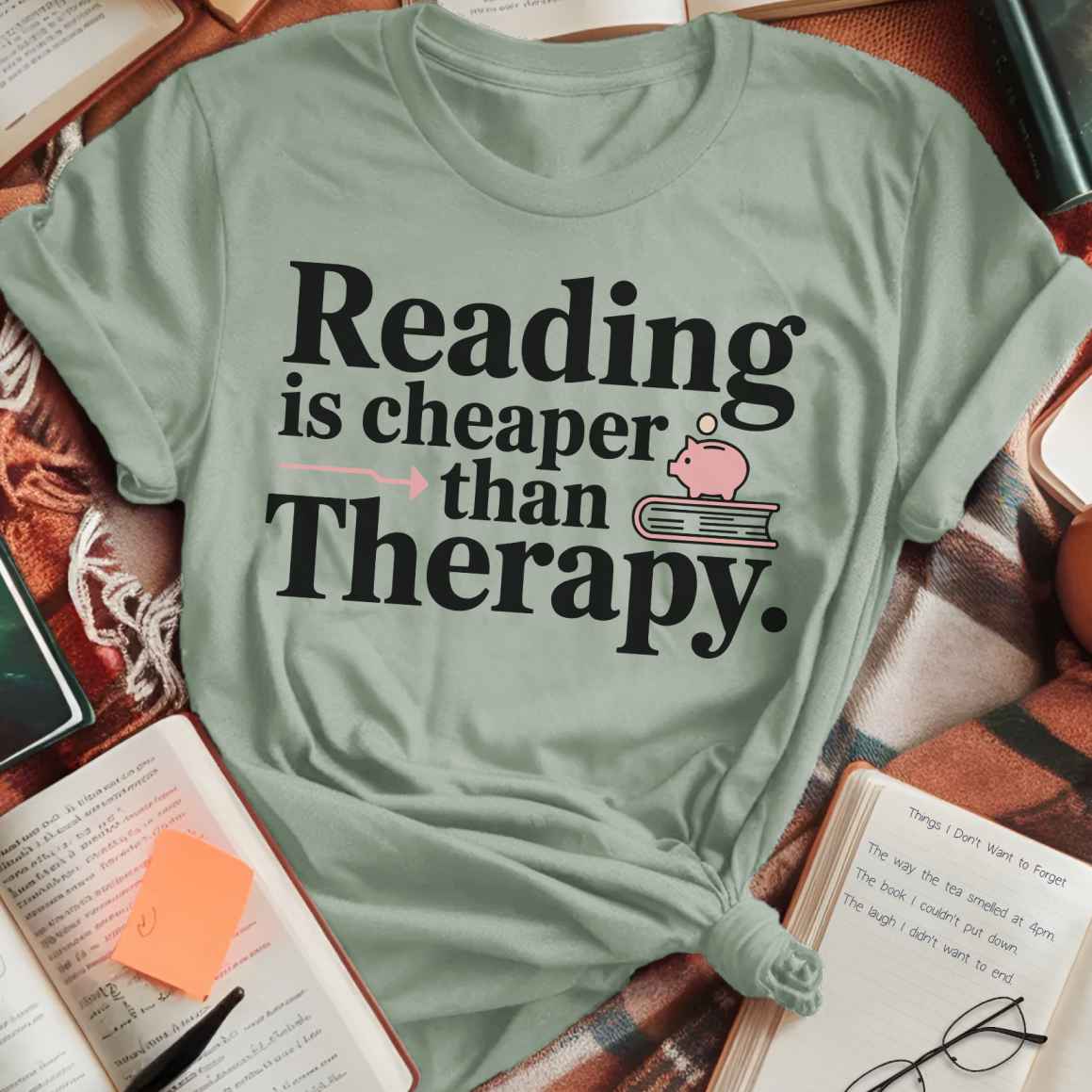 Reading Cheaper Than Therapy T-Shirt