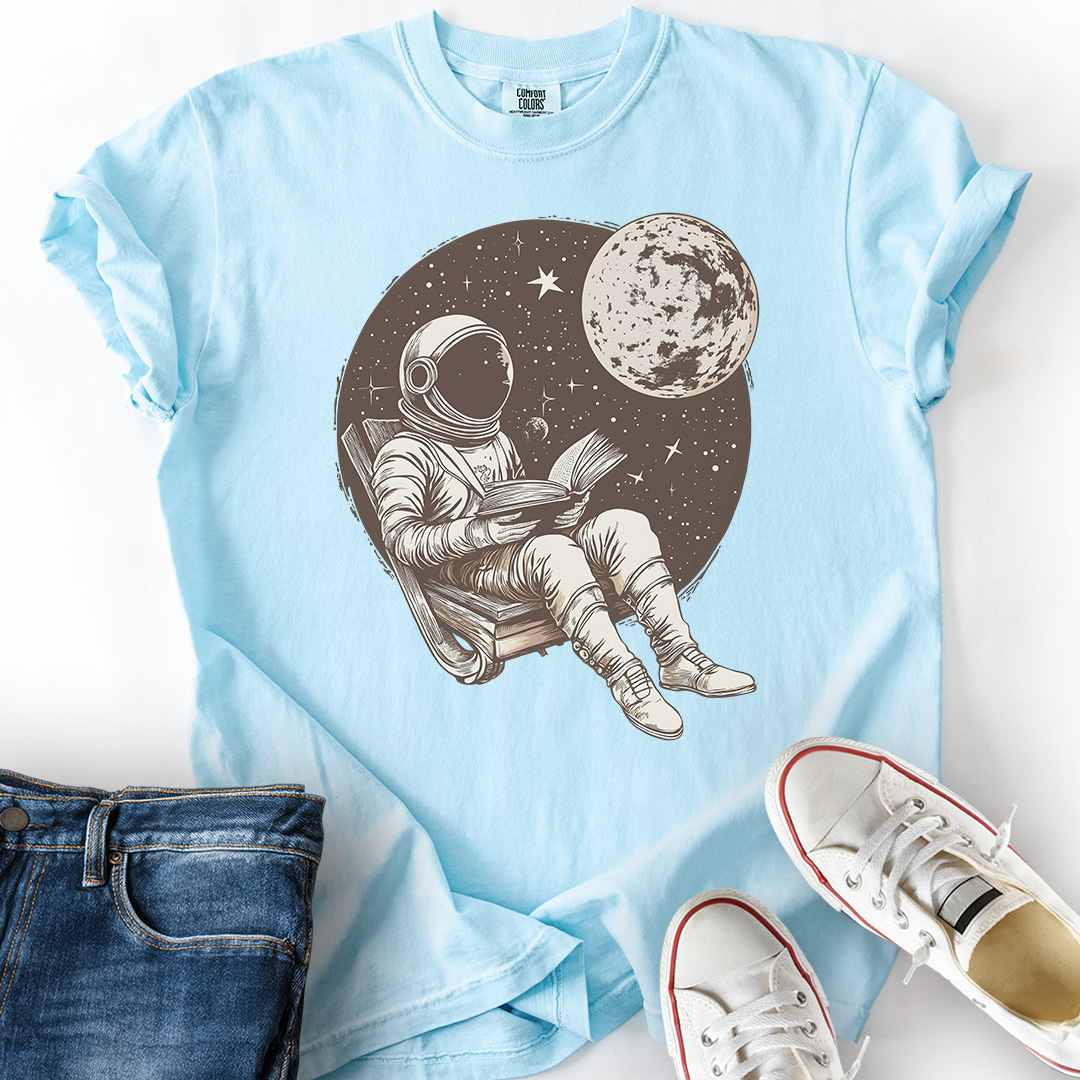 Astronaut Bookworm T-Shirt