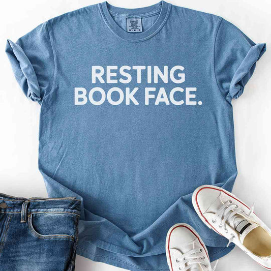 Resting Book Face T-Shirt