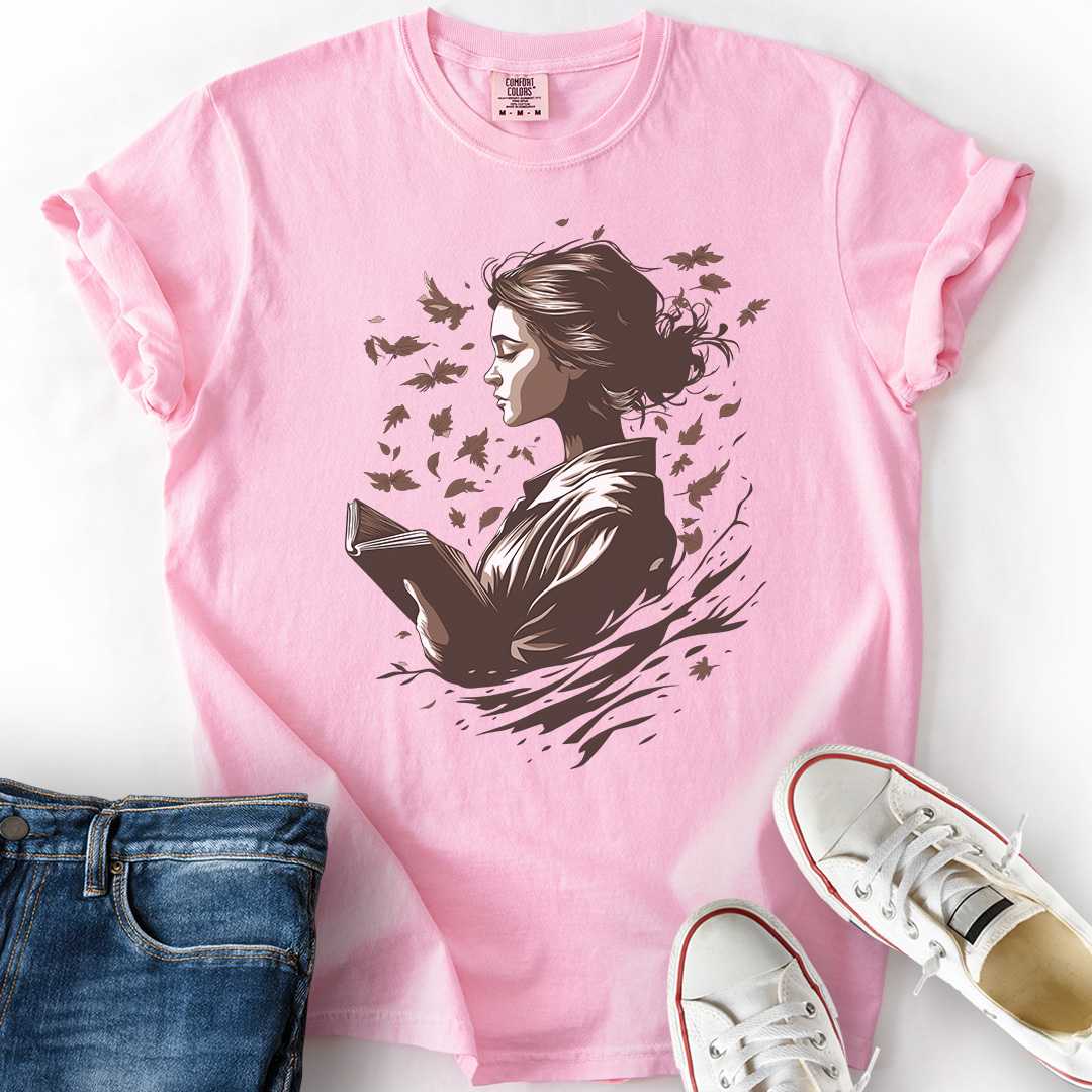 Autumn Breeze Reader T-Shirt