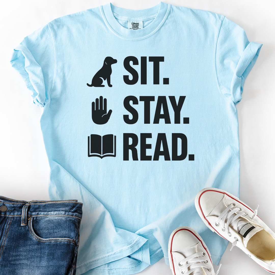 Sit. Stay. Read. T-Shirt