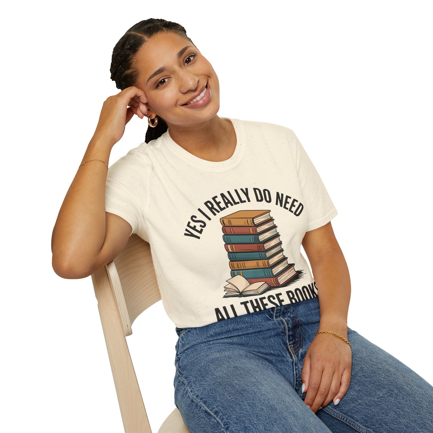 SAMPLE Need All These Books Softstyle T-Shirt