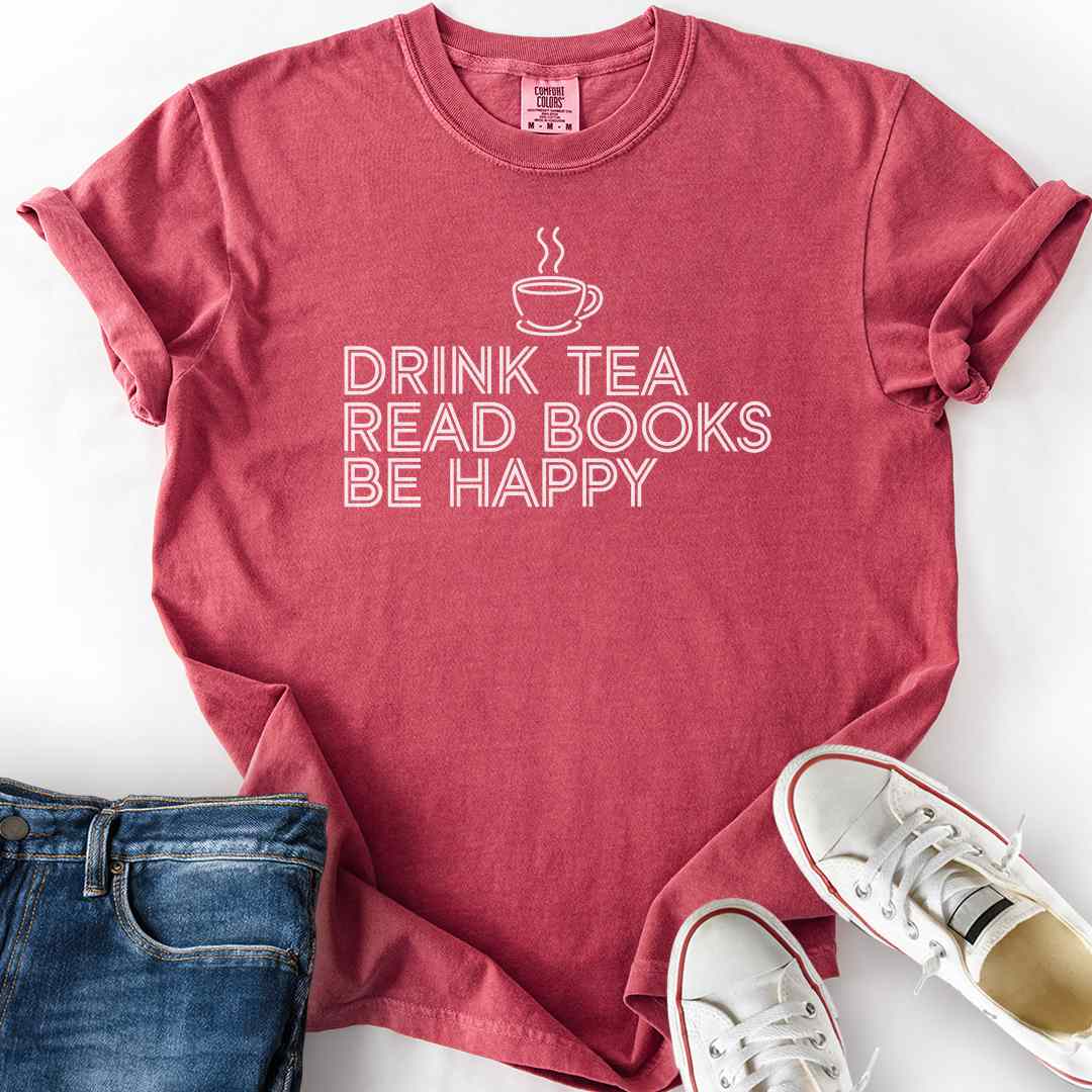 Drink Tea Read Books T-Shirt