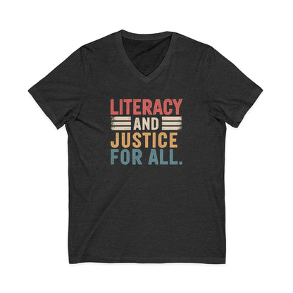 Literacy For All Unisex V-Neck Tee