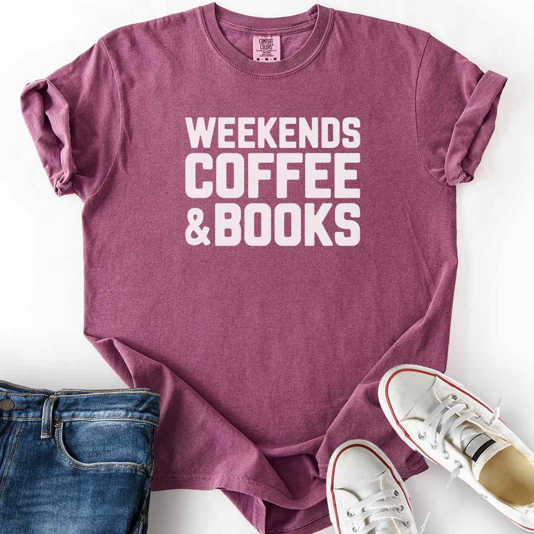 Weekend Coffee Books T-Shirt