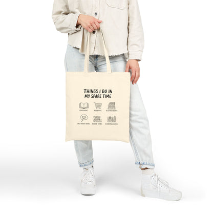 Things I Do In Spare Time Cotton Canvas Tote Bag
