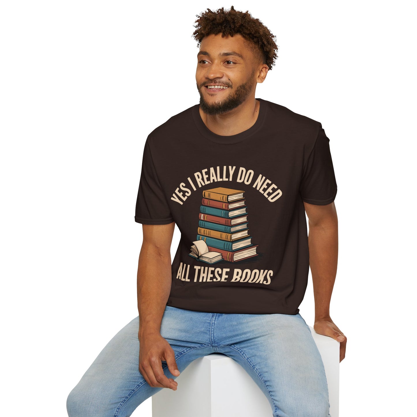 SAMPLE Need All These Books Softstyle T-Shirt