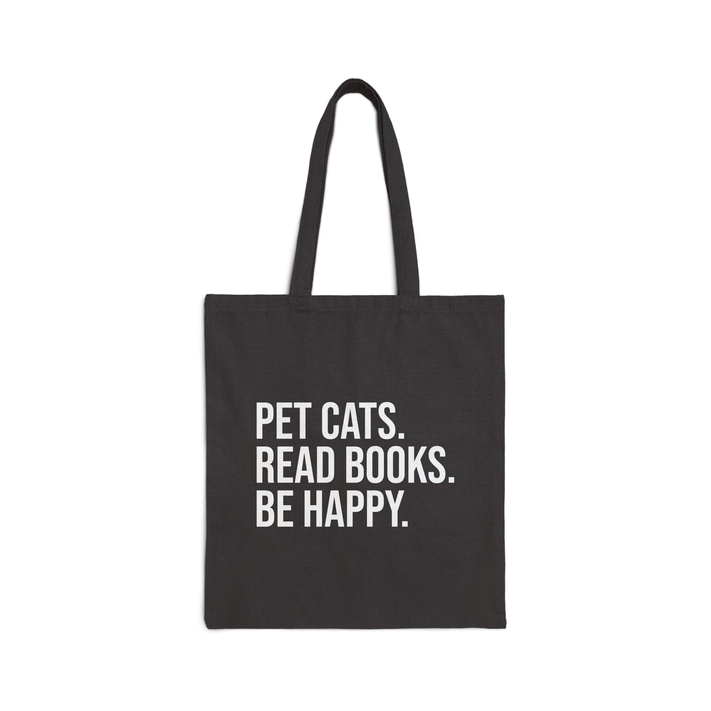 Pet Cats Read Books Cotton Canvas Tote Bag