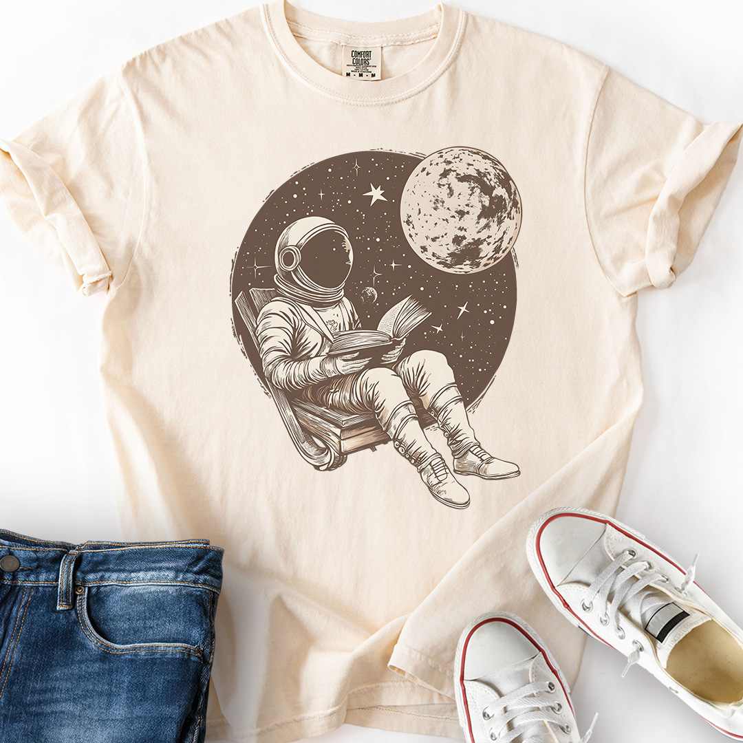 Astronaut Bookworm T-Shirt