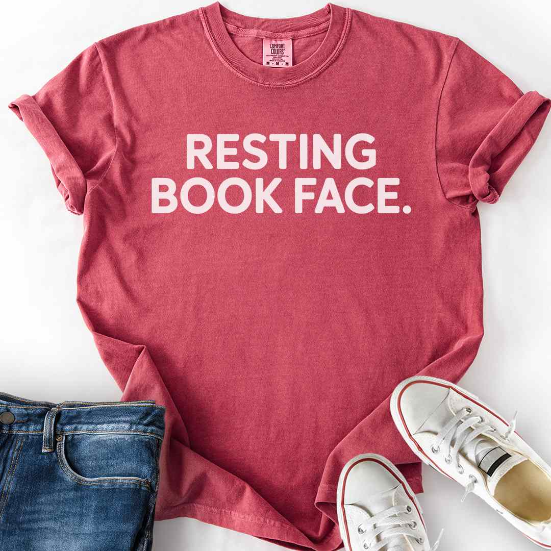 Resting Book Face T-Shirt