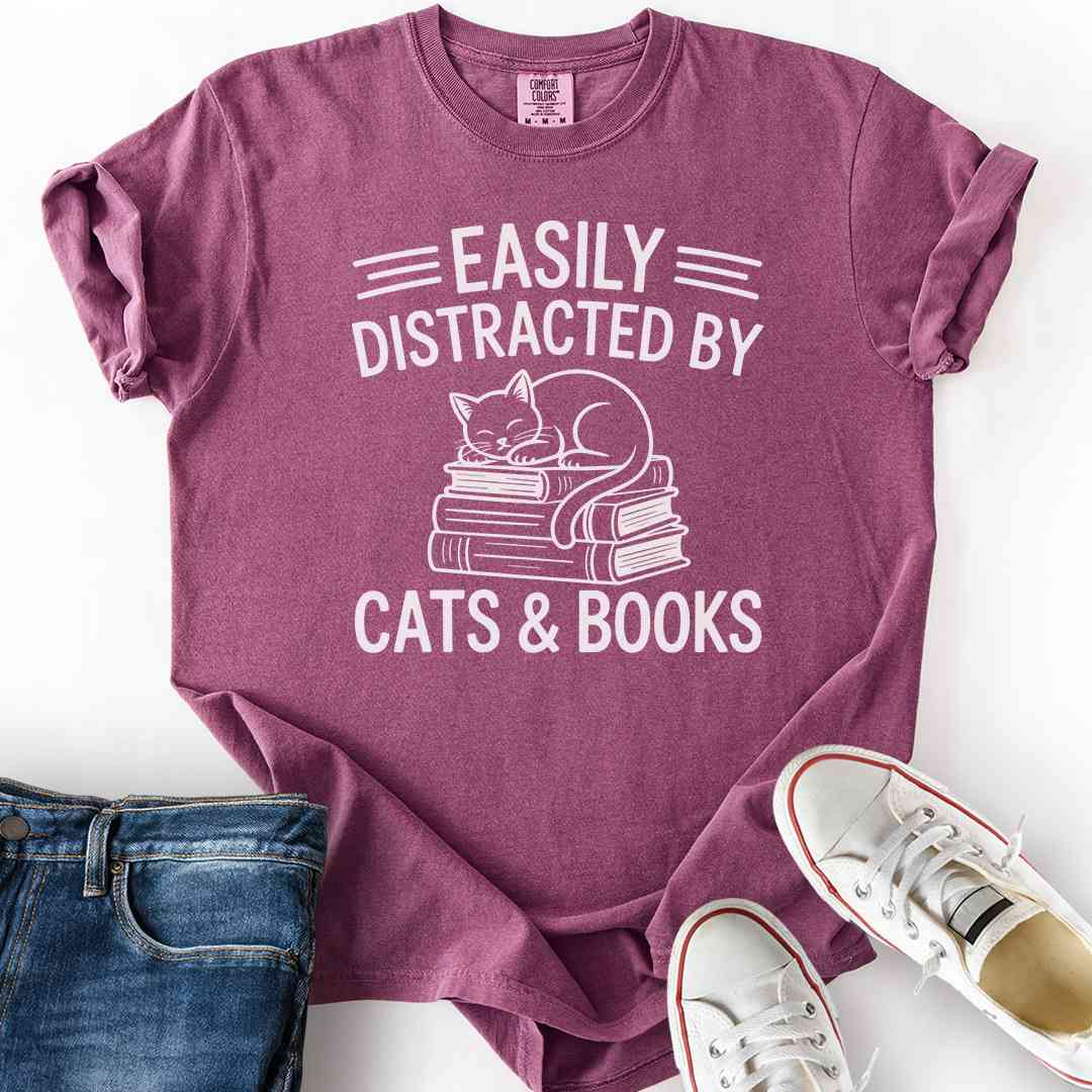 Easily Distracted By Cats T-Shirt
