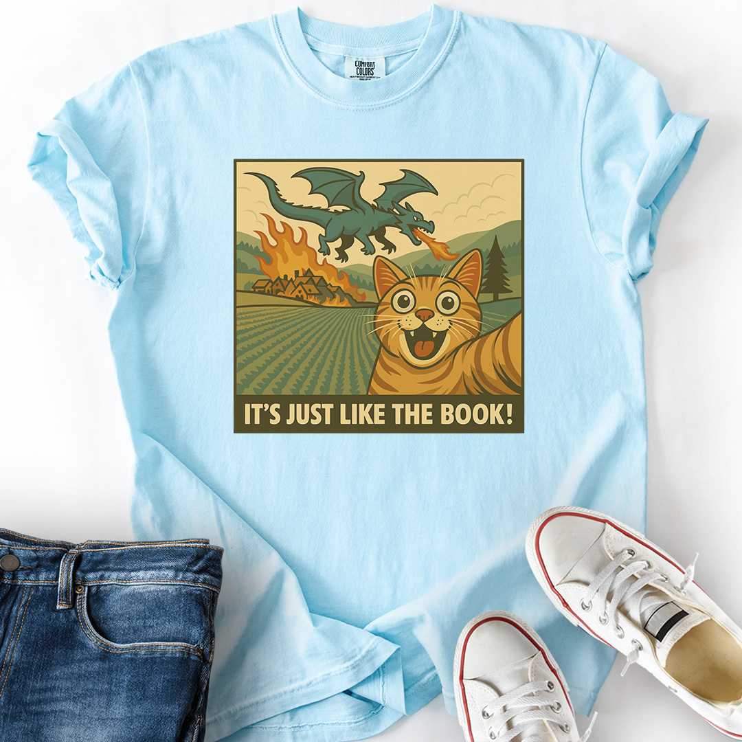 Cat Selfie with Dragon T-Shirt