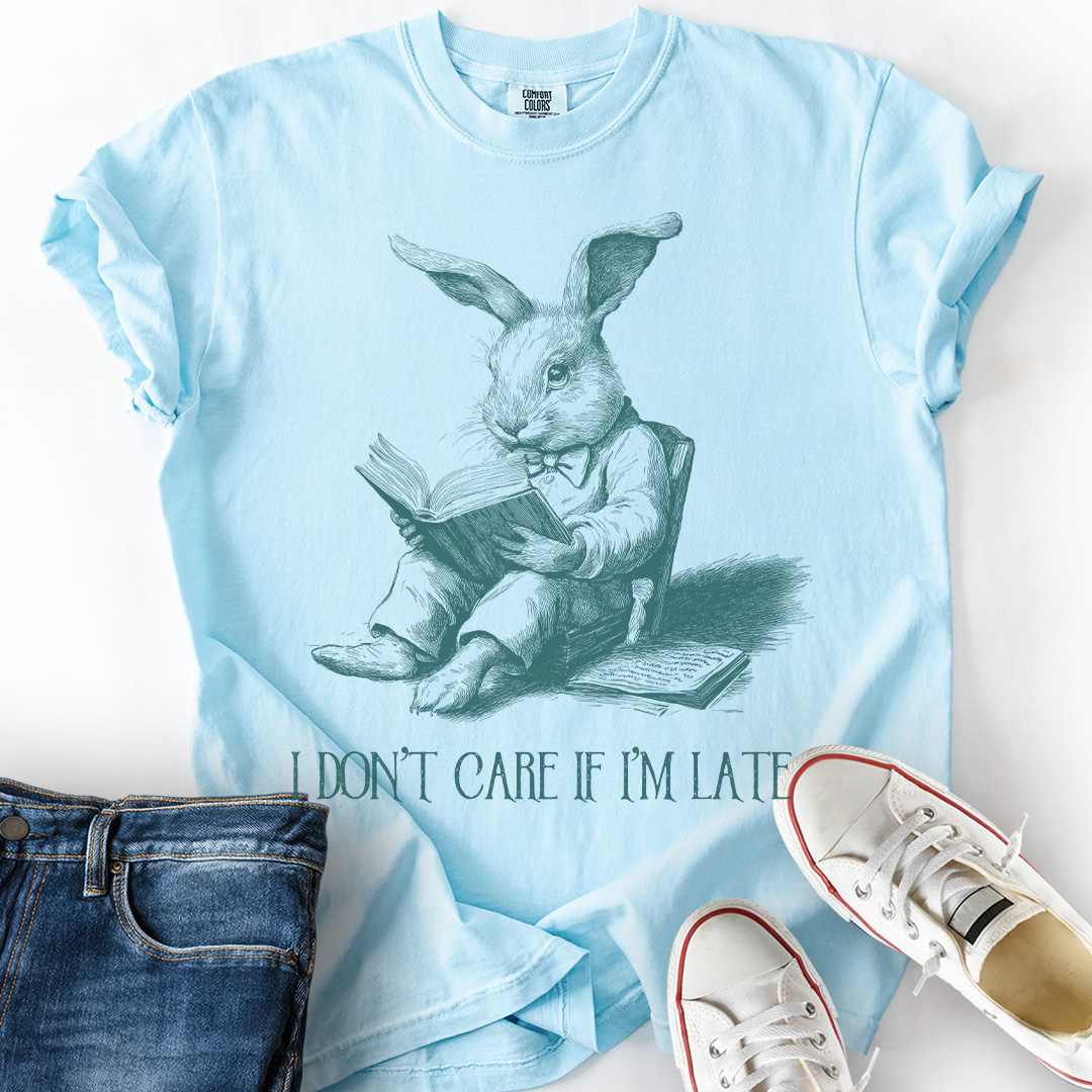 Don't Care if Late Rabbit T-Shirt