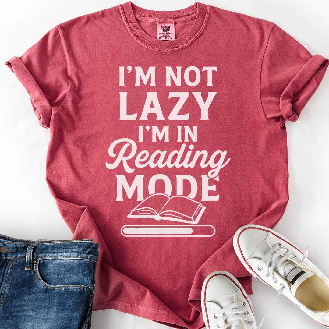 Not Lazy, Reading Mode T-Shirt