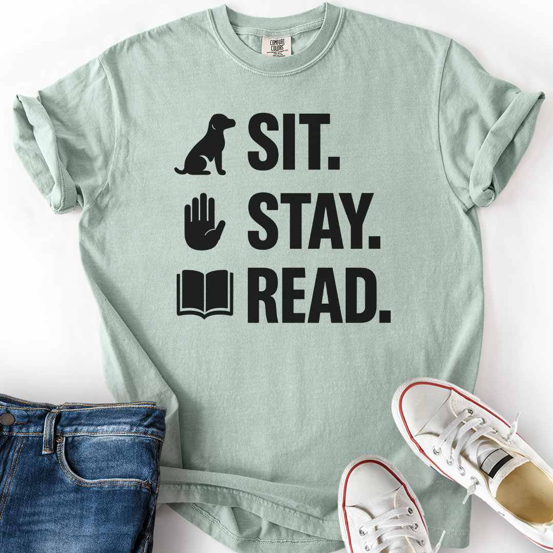 Sit. Stay. Read. T-Shirt