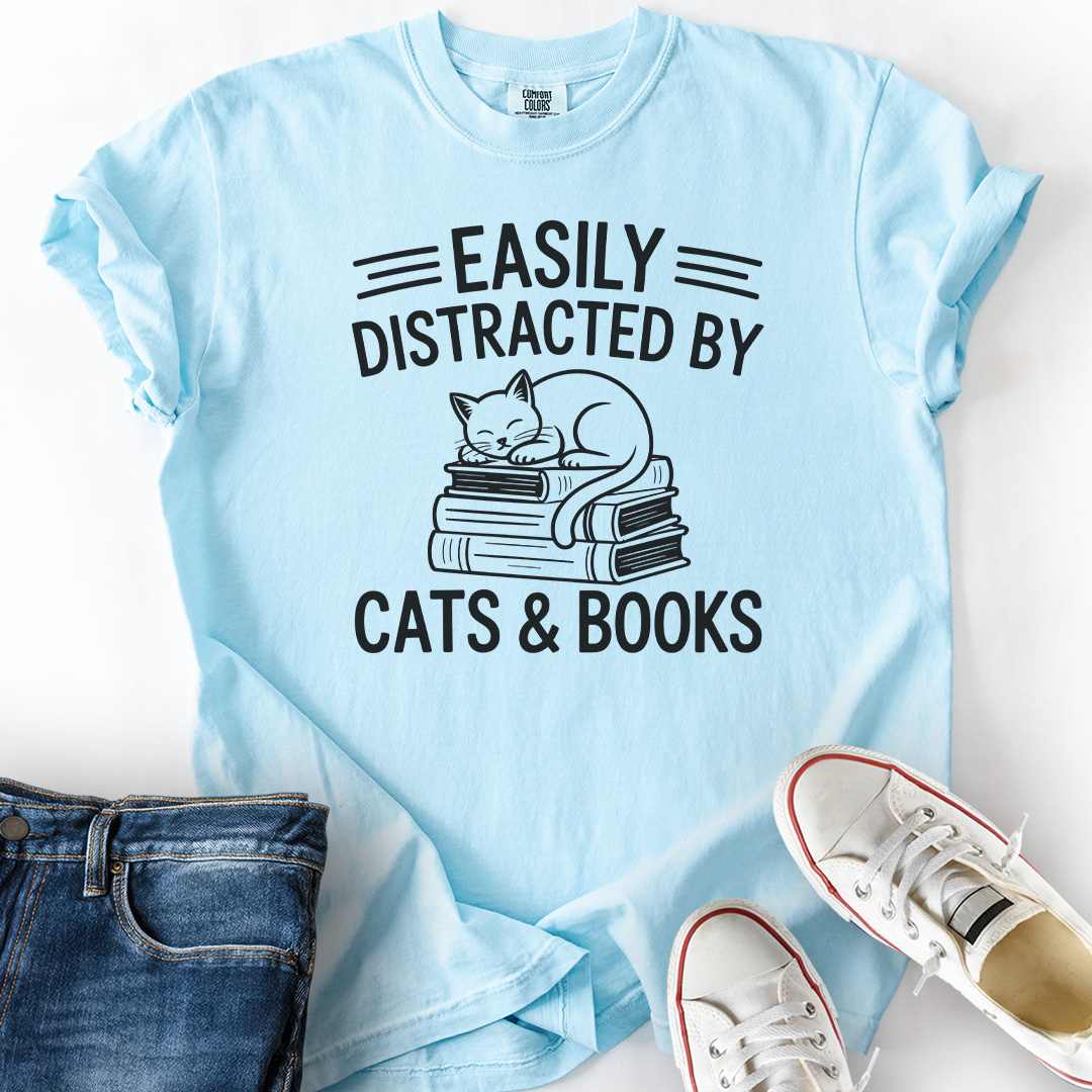 Easily Distracted By Cats T-Shirt