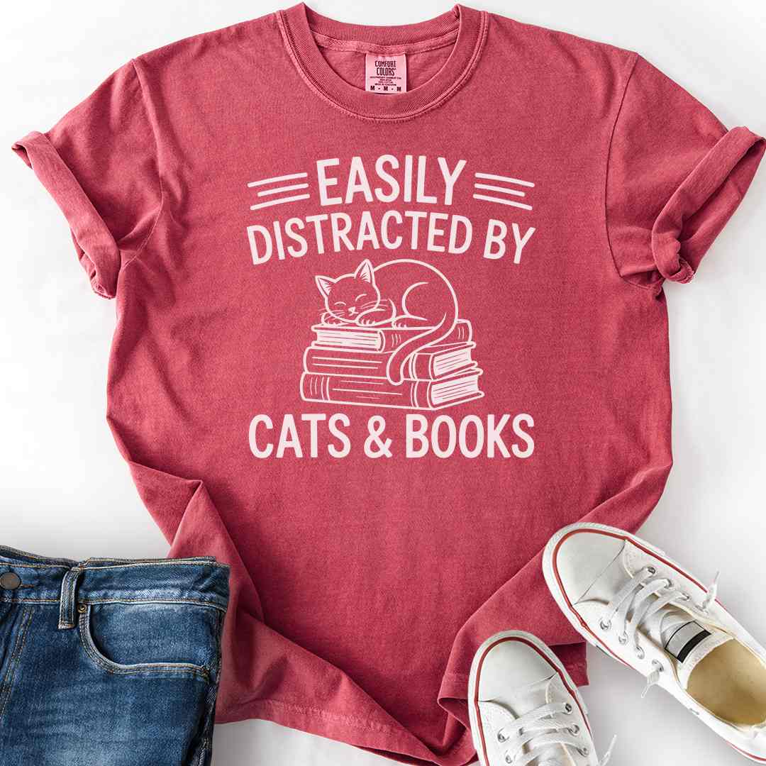 Easily Distracted By Cats T-Shirt