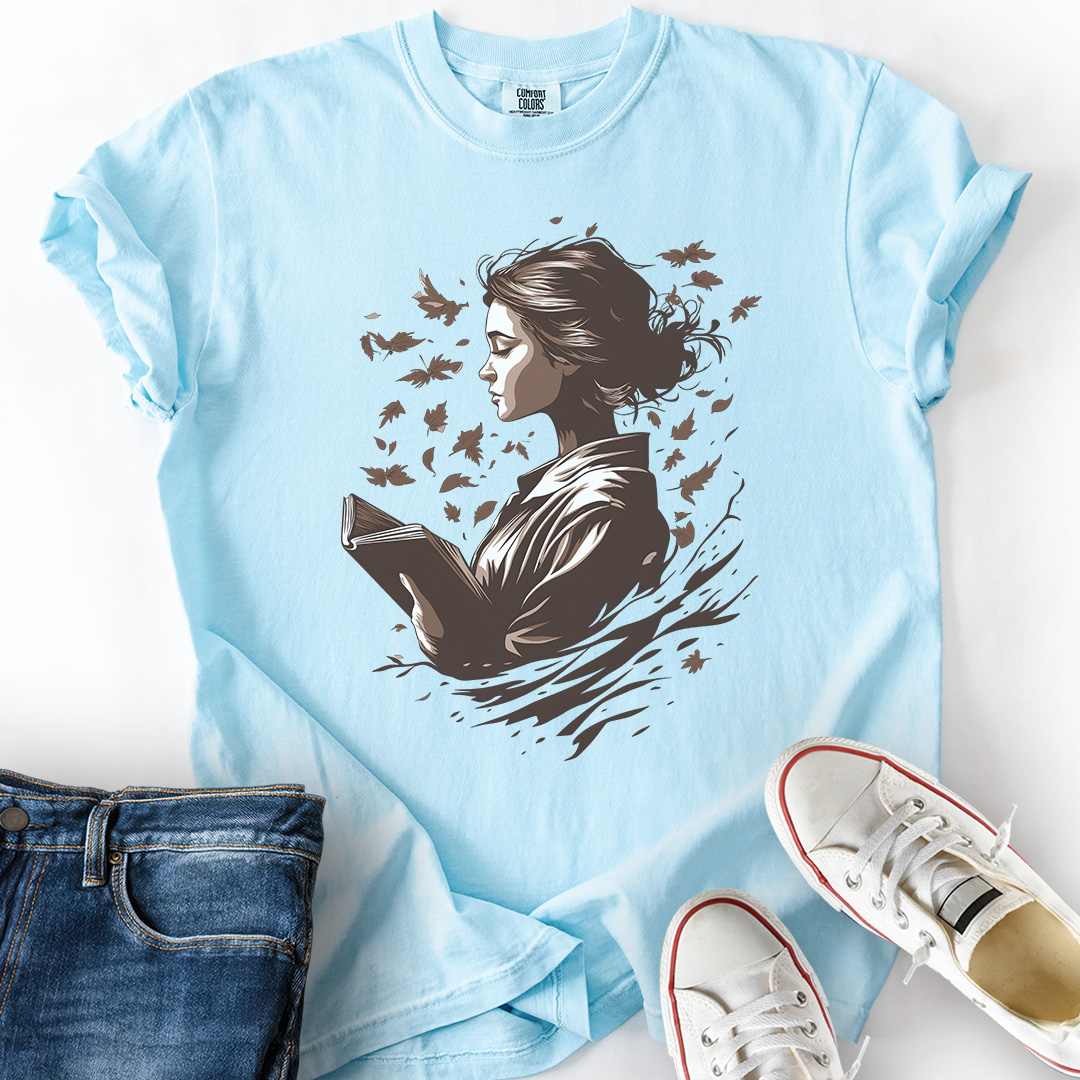 Autumn Breeze Reader T-Shirt