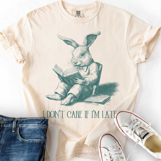 Don't Care if Late Rabbit T-Shirt
