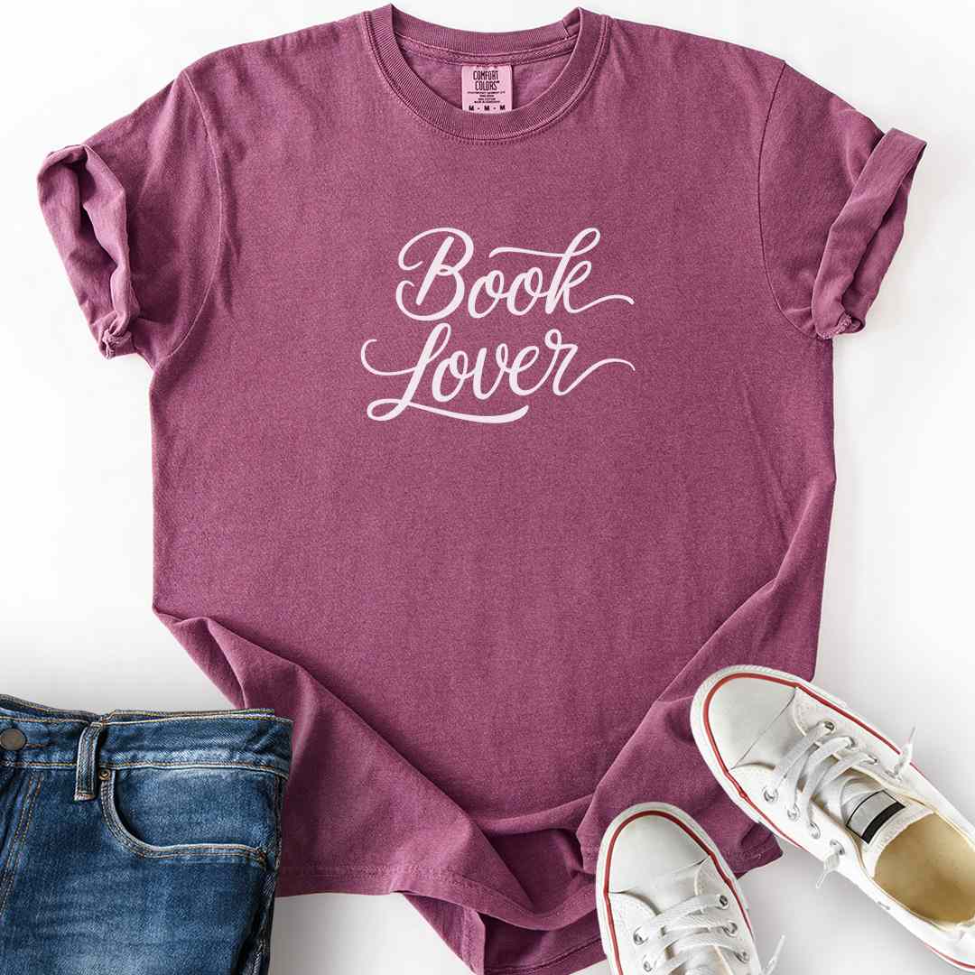 Book Lover Script Type T-Shirt