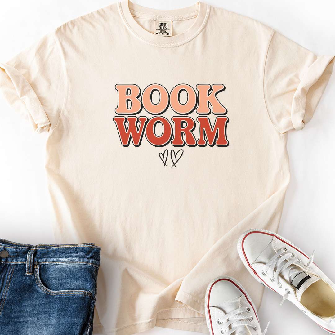 Book Worm Retro T-Shirt