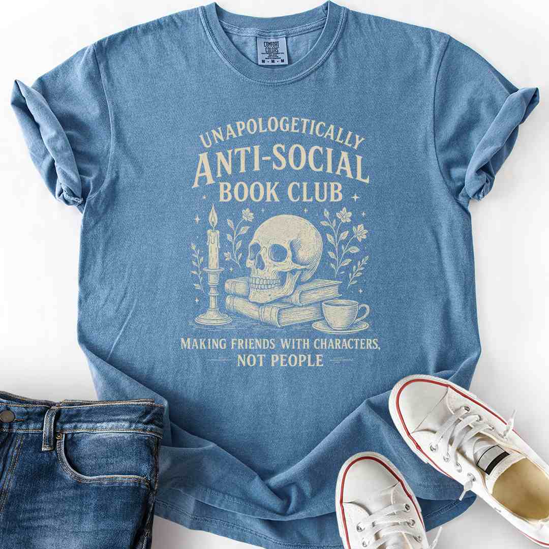 Unapologetically Anti Social Book Club T-Shirt