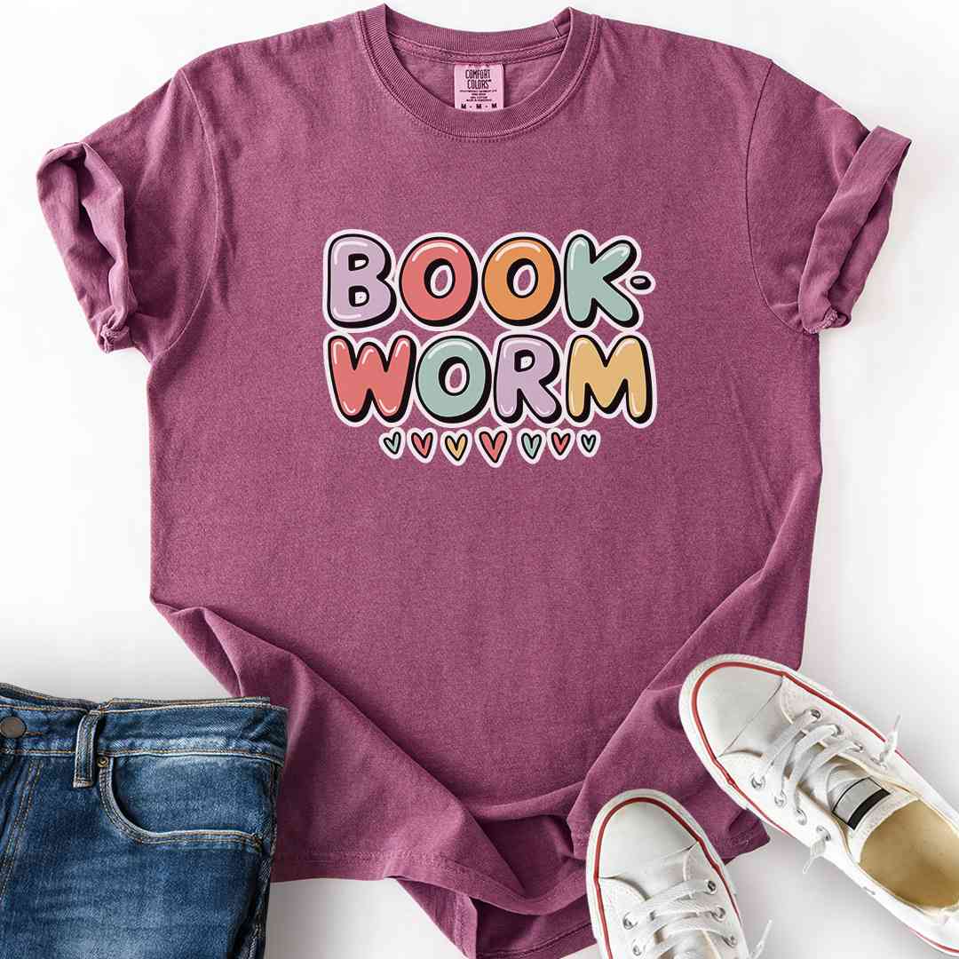 Colorful Book Worm T-Shirt