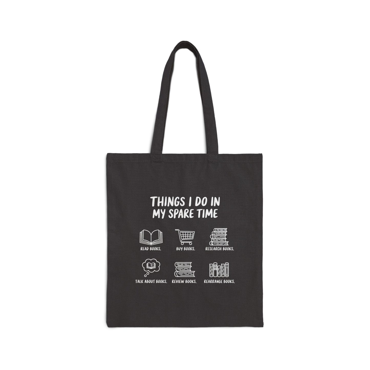 Things I Do In Spare Time Cotton Canvas Tote Bag