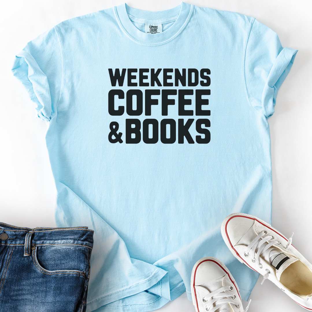 Weekend Coffee Books T-Shirt