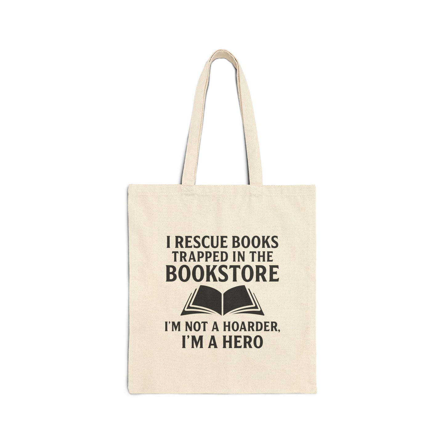 Rescue Books In Bookstore Cotton Canvas Tote Bag