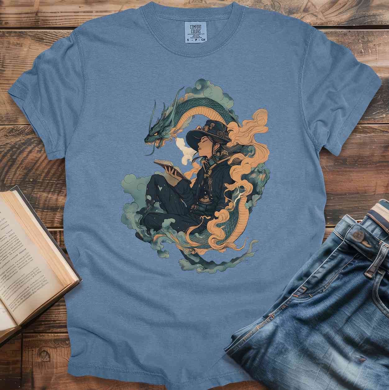 Mystical Dragon & Reader T-Shirt
